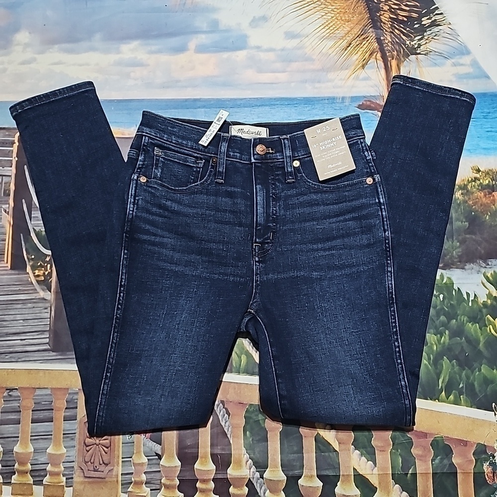 Madewell High Waisted Skinny Jeans Size 25 New - Picture 2 of 6